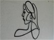 wanddecoratie , design , vrouwen gezicht - 2 - Thumbnail
