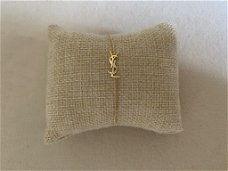 Gouden petite Saint letter armband verguld en verkleurd niet