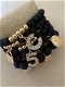 Zwarte Coco Bella kralen armbanden set van 5 met bedels - 0 - Thumbnail