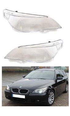 Koplampglazen voor BMW 5 serie E60- E61 koplampglas L en R