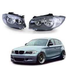 Koplampen set zwart voor BMW 1 Serie E87 E82 E87 E88