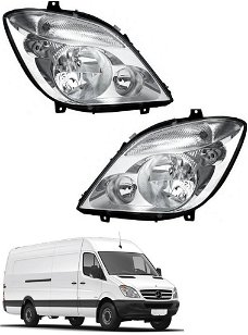 Koplampen met mistlampen voor Mercedes Benz Sprinter W906