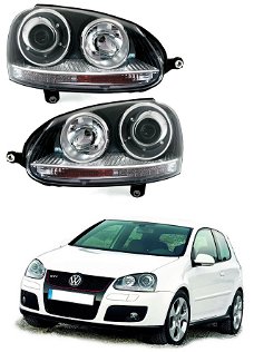 Koplampen set GTI Look VW Golf V 2003-2008