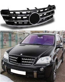 Mercedes Benz M Klasse W164 grille sportgrille zwart chroom