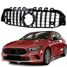 Grille hoogglans zwart voor Mercedes A klasse W177