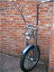 Harley twincam 7cm verlaagde deuce voorvork met risser, stuur, koplamp, as, wiel, band, spatbord. - 3 - Thumbnail
