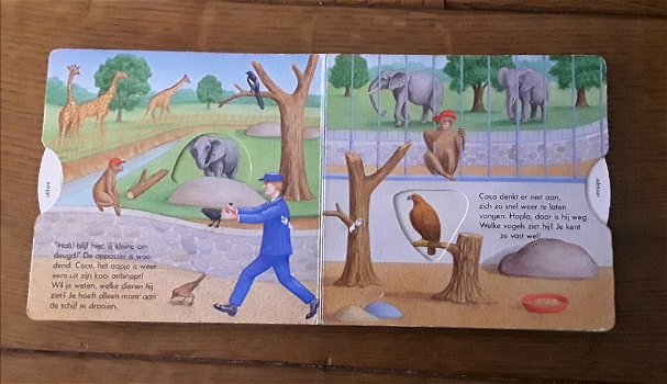 Draaien en kijken - in de dierentuin - prentenboek met draaischijf - 1