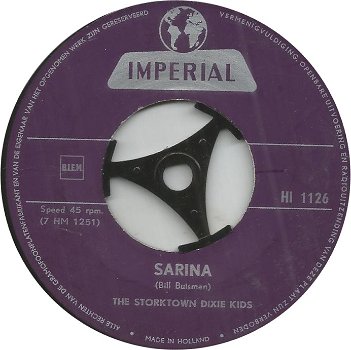 The Storktown Dixie Kids – Sarina (1962) - 1