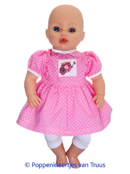 Baby Annabell 43 cm Setje Prinses/roze/witte stipjes - 0