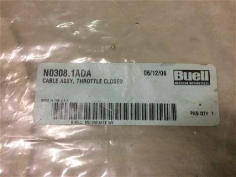 buell xb Lightning (L18B) '03 - '07 cable assy, throttle closed, (number N0308.1ADA) - 1