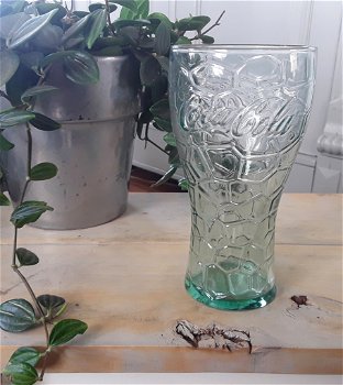 Coca cola glas - transparant groen / groenachtig glas - 0