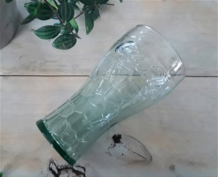 Coca cola glas - transparant groen / groenachtig glas - 1
