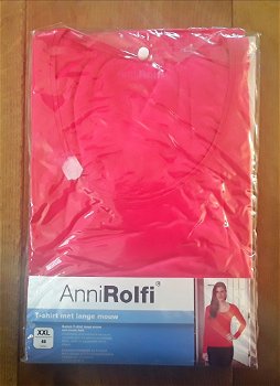 Anni rolfi - t-shirt met lange mouw (fuchsia) nieuw in de verpakking - 0