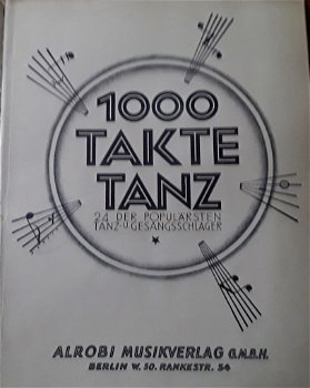 Oud bladmuziek (art deco): 1000 takte tanz - 1