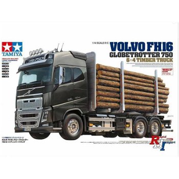 RC veachtwagen Tamiya bouwpakket 56360 1/14 RC Volvo FH16 Timber Truck Kit - 0