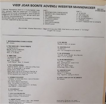 LP - VIEEF JOAR BOONTE AOVENDJ - WIEERTER MANNENKOOR - 1