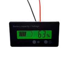 Accu / battery indicator voor 12V - 48V AGM, Lion, LiFePO4 accu's