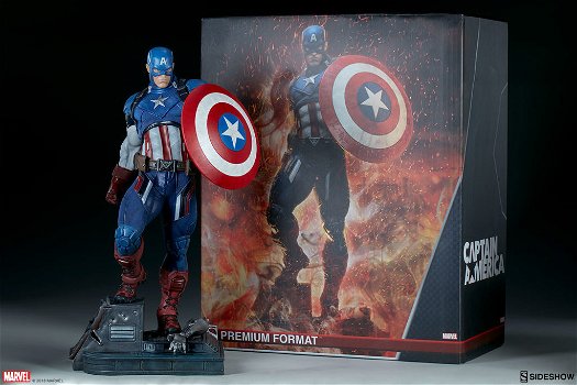 Sideshow Captain America Premium Statue - 0