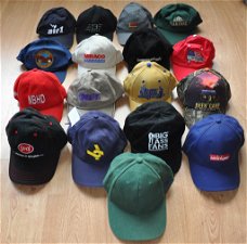 Verzameling Amerikaanse reclame baseball caps petten