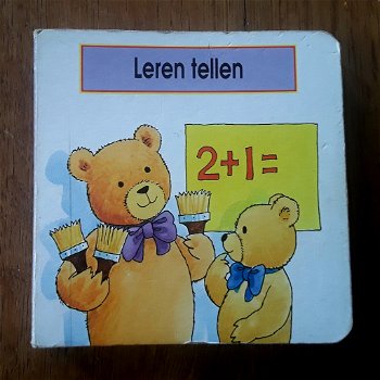 Leren tellen (mijn berenschool) - klein kartonboekje - 0