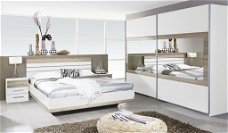 Slaapkamer Complete set Tarragosa wit eiken-grijs-AANBIEDING--