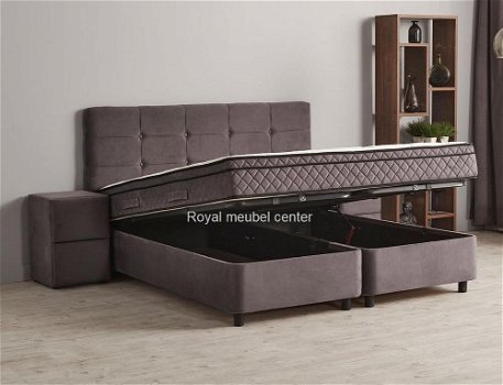 Boxspring Miami opbergbed complete set-Aanbieding- - 1