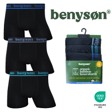 3-Pack Organic Bamboe Heren Boxershorts 7015