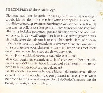 DE RODE PRINSES - Paul Biegel - 1