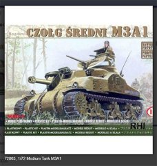 Bouwpakket Mirage-Hobby 72803 1/72 Medium Tank M3A1