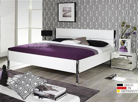 Slaapkamer set Bonn grijs metallic wit spiegel AANBIEDING!!! - 3