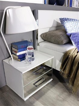 Slaapkamer set Bonn grijs metallic wit spiegel AANBIEDING!!! - 4