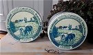 2 vintage blikken (met koeien / landschap / franse tekst erop) - 0 - Thumbnail