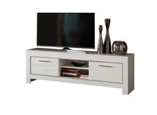 TV kast hoogglans wit marmer 160cm Op voorraad-SALE-