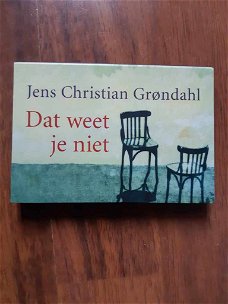 Dat weet je niet (Jens Christian Grondahl) dwarsligger 181