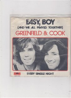 Single Greenfield & Cook-Easy, boy (and we all prayed together)