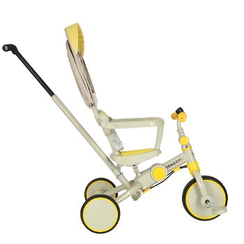 Driewieler Trike Fix V4 | Met luifel | inklapbaar | Kleur geel/grijs - 3