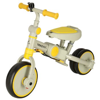 Driewieler Trike Fix V4 | Met luifel | inklapbaar | Kleur geel/grijs - 7