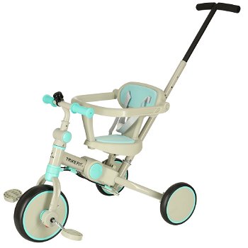 Driewieler Trike Fix V4 | Met luifel | inklapbaar | Kleur turquoise/grijs - 3