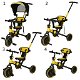 Driewieler Trike Fix V4 | Met luifel | inklapbaar | Kleur Geel/Zwart - 5 - Thumbnail
