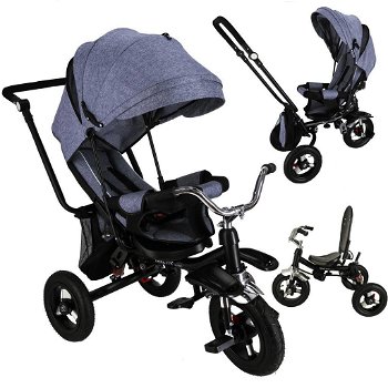 Driewieler FIX V3 PRO | Wandelwagen | Buggy | Kleur: Blauw - 0