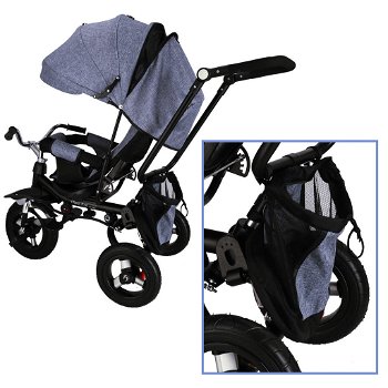 Driewieler FIX V3 PRO | Wandelwagen | Buggy | Kleur: Blauw - 6