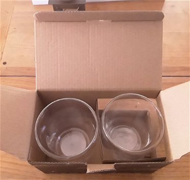 2 dubbelwandige glazen (nieuw in de doos) - 2