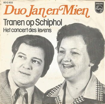 Duo Jan En Mien – Tranen Op Schiphol (1978) - 0