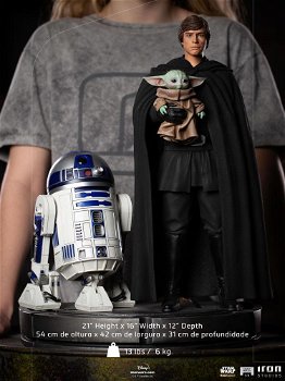 Iron Studios Legacy statue Star Wars The Mandalorian Luke Skywalker R2-D2 & Grogu - 6