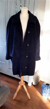 Winterjas van wol en mohair - donkerblauw maat 48 - 2