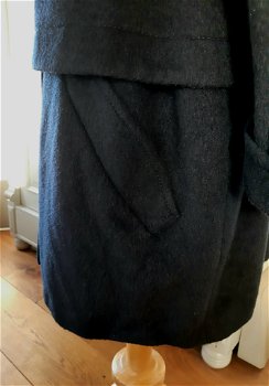 Winterjas van wol en mohair - donkerblauw maat 48 - 4