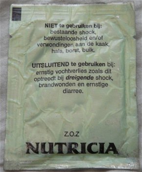 Zakje Natriumzout, Nutricia, in verpakking, Koninklijke Landmacht, 2001.(Nr.1) - 2