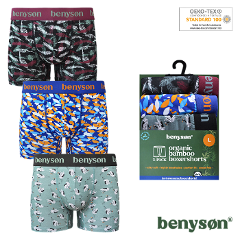 3-Pack Organic Bamboe Heren Boxershorts 7010 - 0