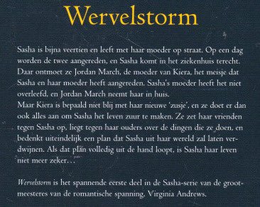 WERVELSTORM & DONKERE WOLKEN, SASHA 1 & 2 - Virginia Andrews - 2