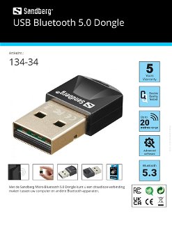 USB Bluetooth 5.0 Dongle - 3